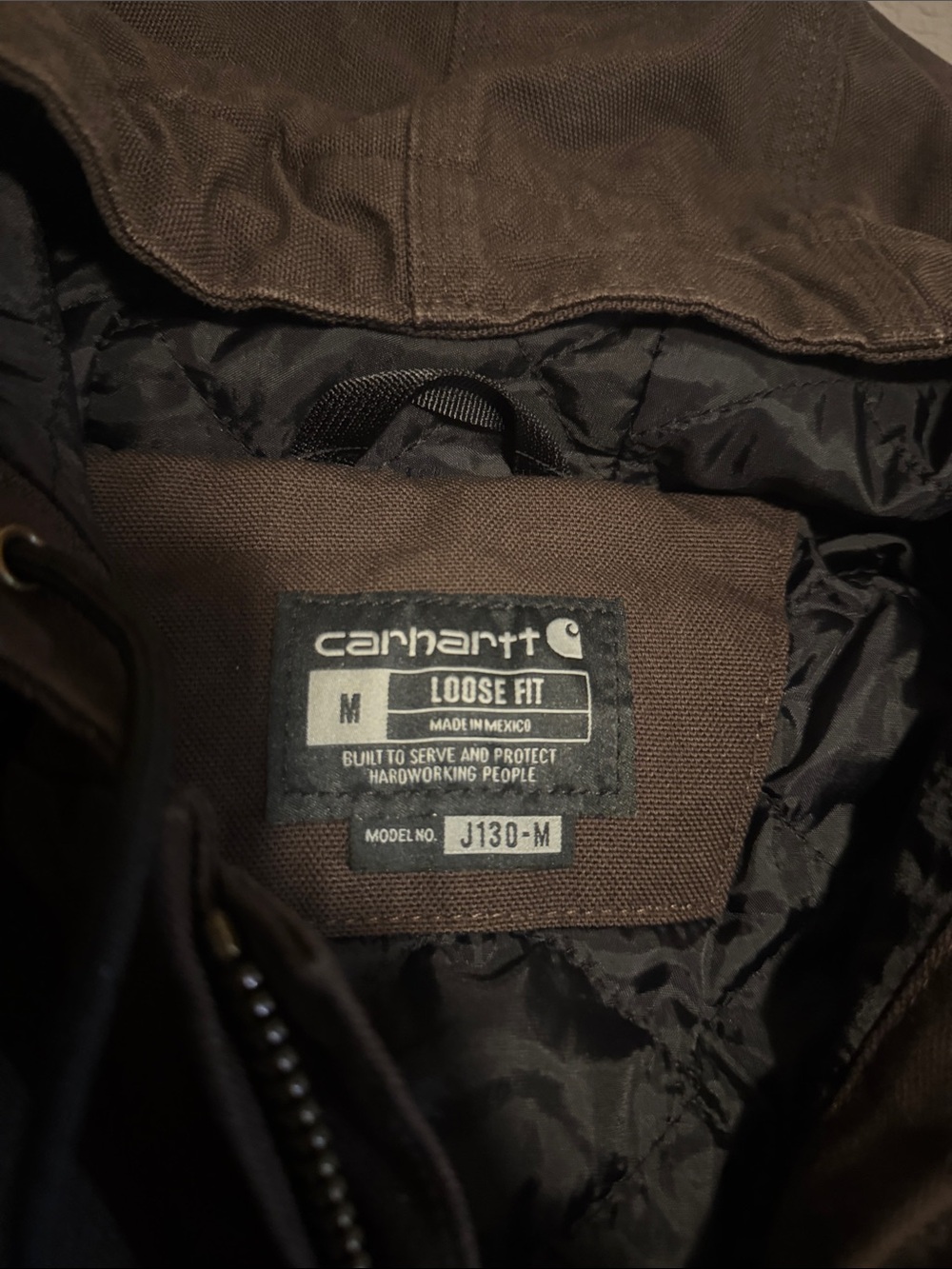 Carhartt Loose Fit J130 Hooded Work Jacket - Picture 3 of 4